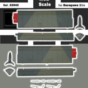 1/32 Junkers JU-87 Horizontal Tail Surfaces